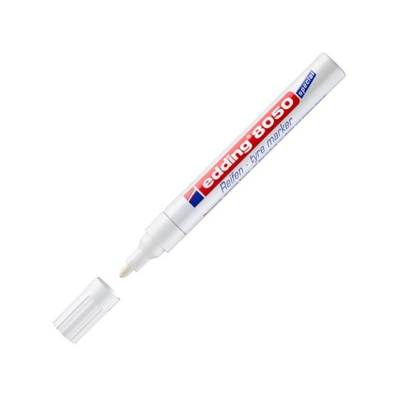 Bandenmarker Edding 8050 2-4mm wit/ds10