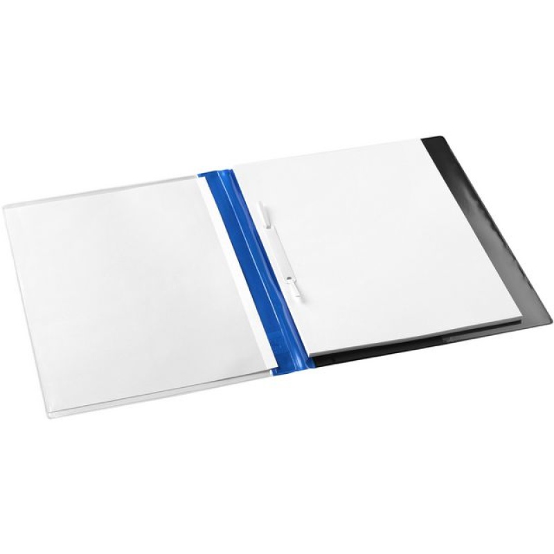 Rapportenmap strip+dekplaat A4 blauw/d50