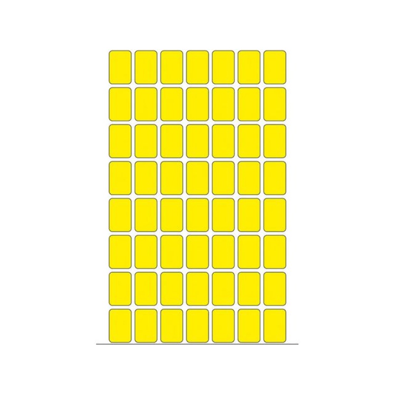 Etiket Herma 12x18mm geel/ds1792