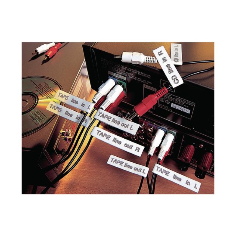 Tape P-Touch TZ-461 36mm zwart op rood