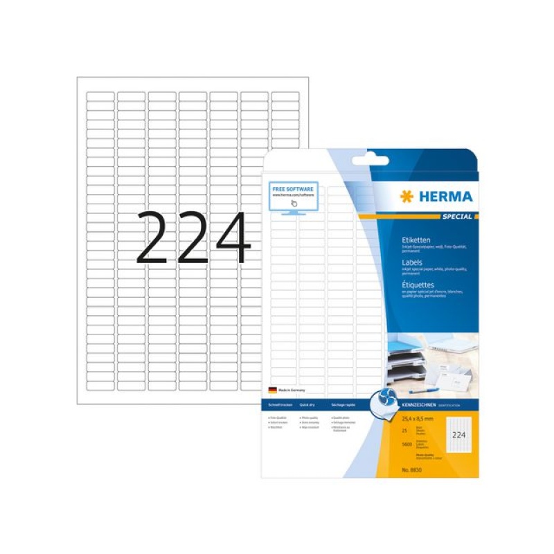 Etiket Herma I 25,4x8,5/doos 5600