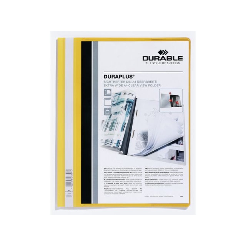 Hechtmap Durable A4 Duraplus geel/ds 25