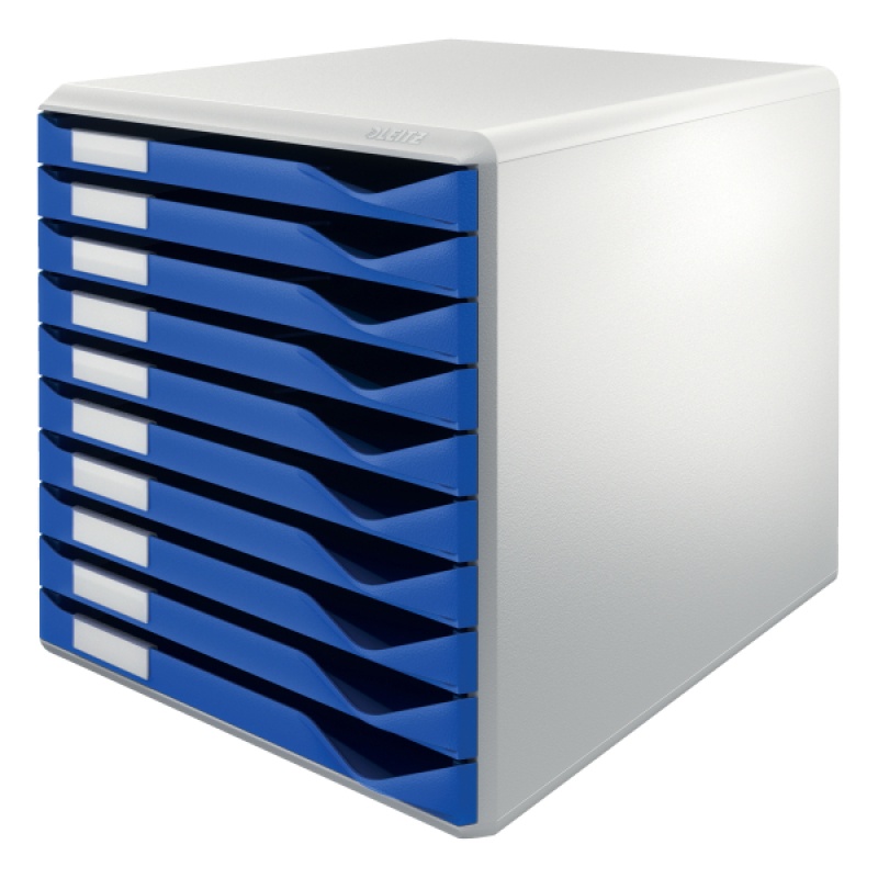 Ladenblok Leitz 10 laden blauw
