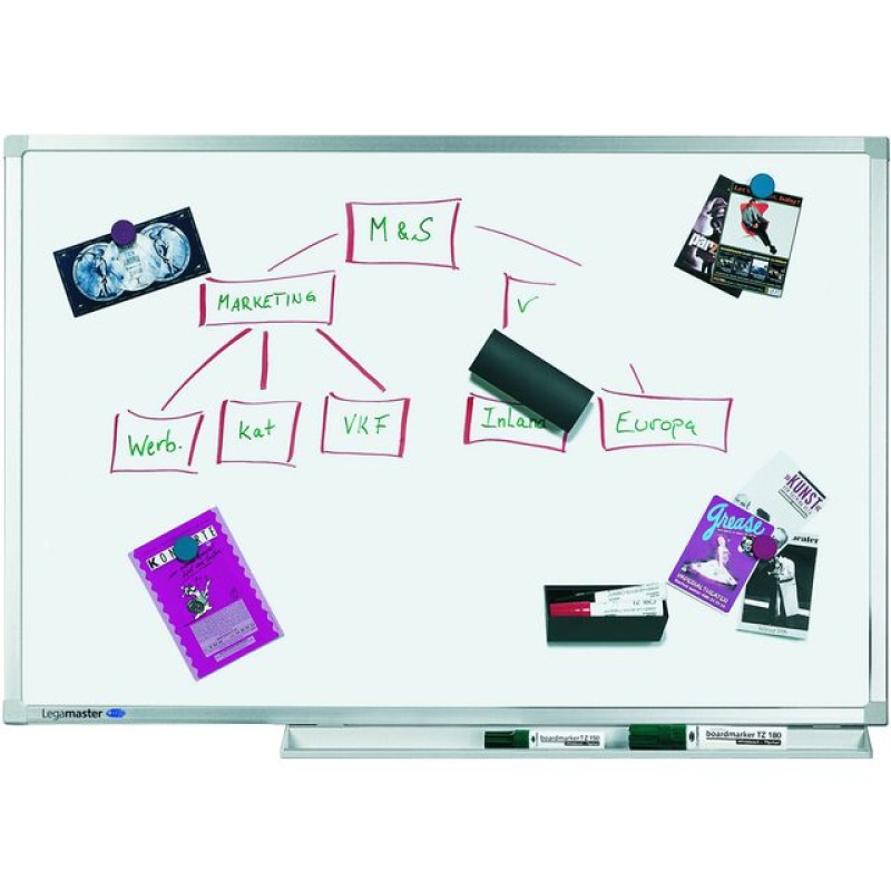 Whiteboard Lega Prof emaille 75x100