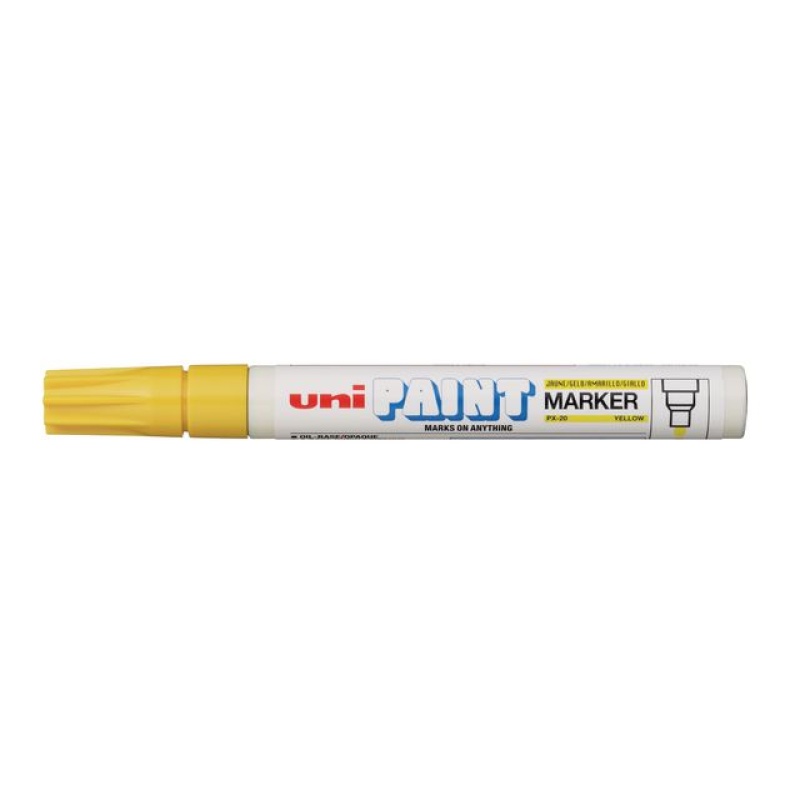 Lakmarker Uni PX20 2,2-2,8mm geel/ds12