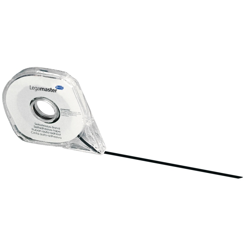 Verdeeltape Lega 3mmx8m zelfh. zwart