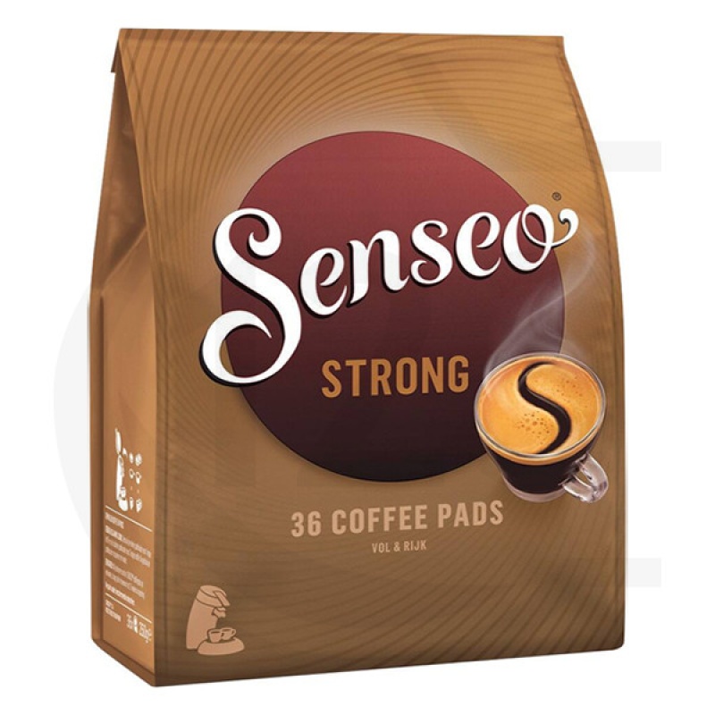 Koffie DE Senseo dark strong/pak 36pads