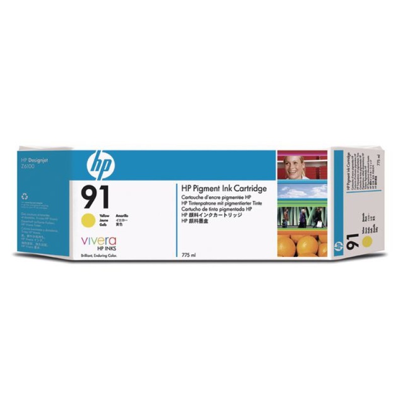 Inkjet HP C9469A Nr. 91 775ml geel