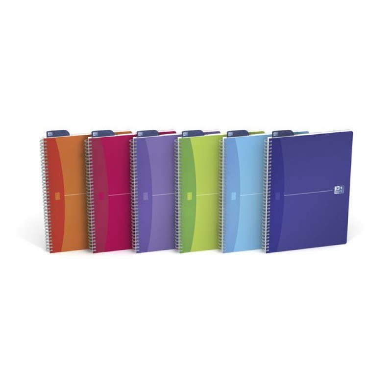 Spiraalblok Oxford A4 ruit My colour/pk5