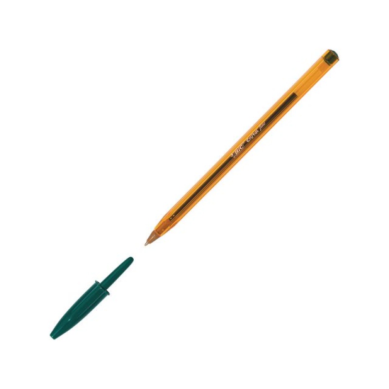 Balpen BIC Cristal F groen/doos 50