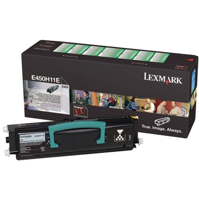 Toner Lexmark Retourprog.E450H11E zwart
