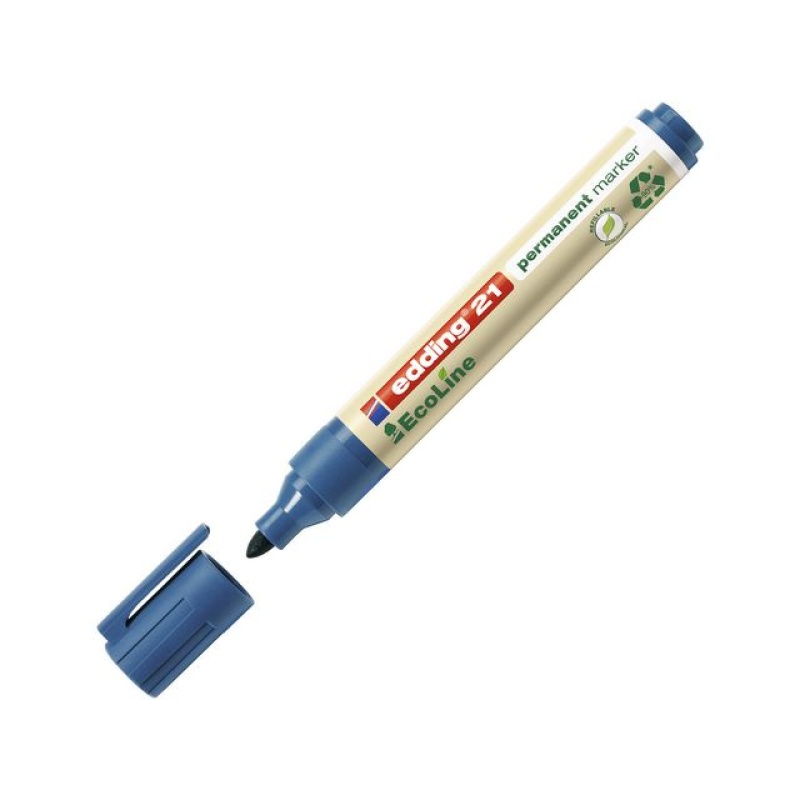 Permanent marker edding 21 eco blauw/d10