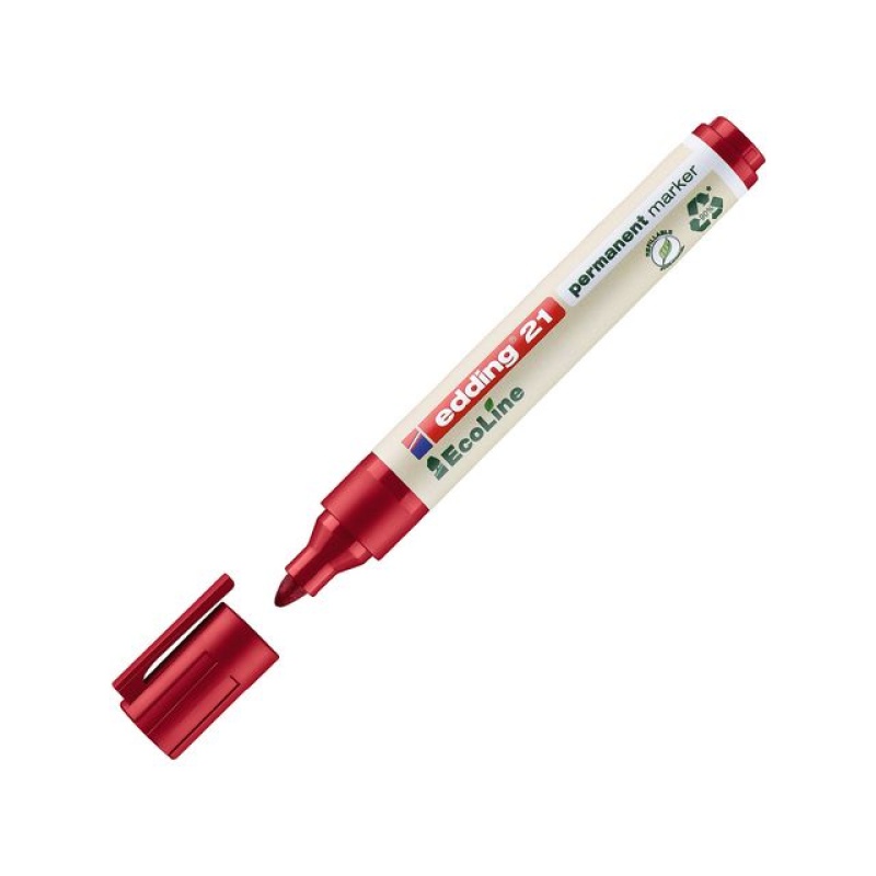 Permanent marker edding 21 eco rood/ds10