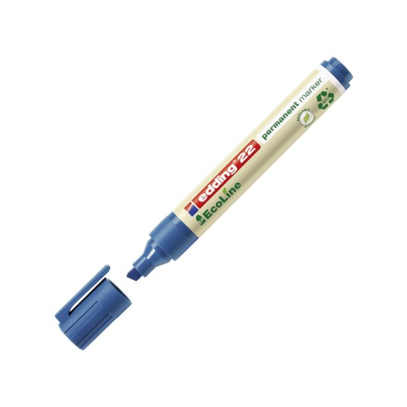 Permanent marker edding 22 eco blauw/d10
