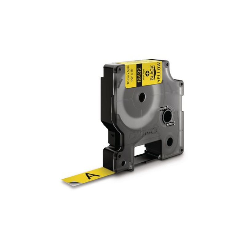 Tape Dymo Rhino 18432 vinyl 12 mm geel