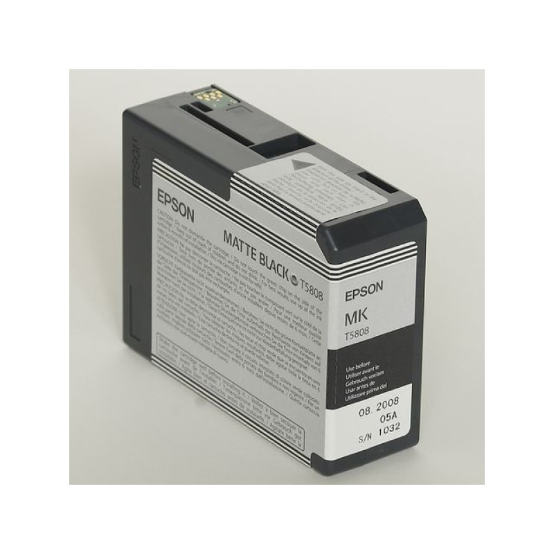 Inkjet Epson T5808 80ml foto mat zwart