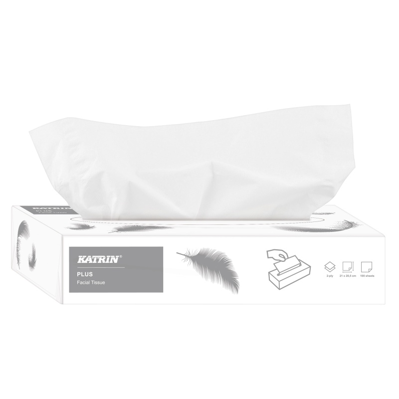 Tissue Katrin facial 2L wit/ds100