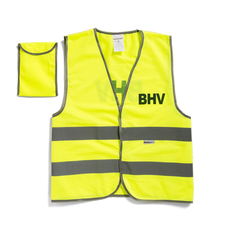 Veiligheidsvest BHV geel