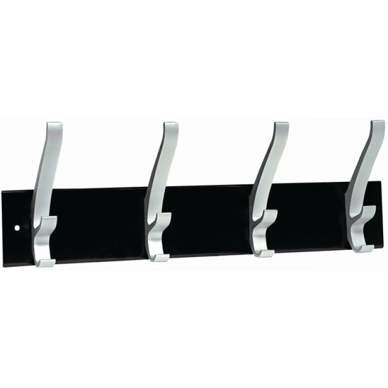 Kapstok Unilux Cypres 4 hangers zw/zilv