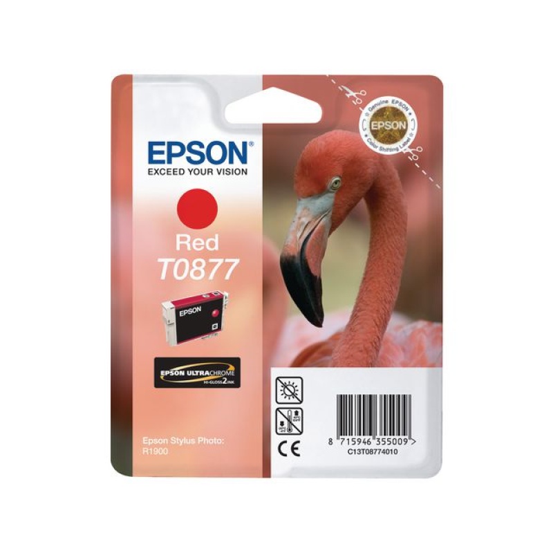 Inkjet Epson T0877 11,4ml rood