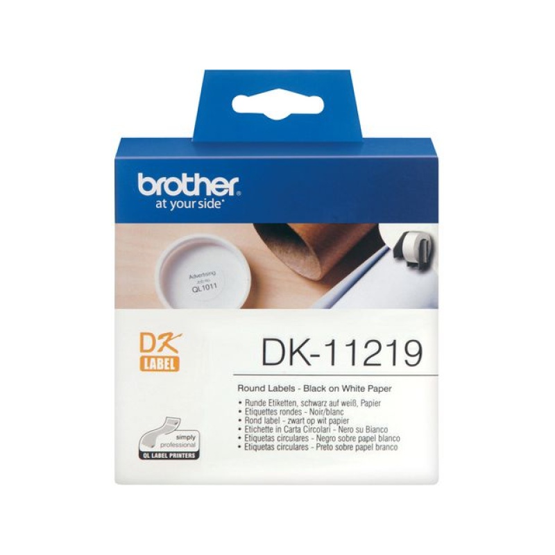 Tape Brother DK11219 rond 12mm/rol 1200