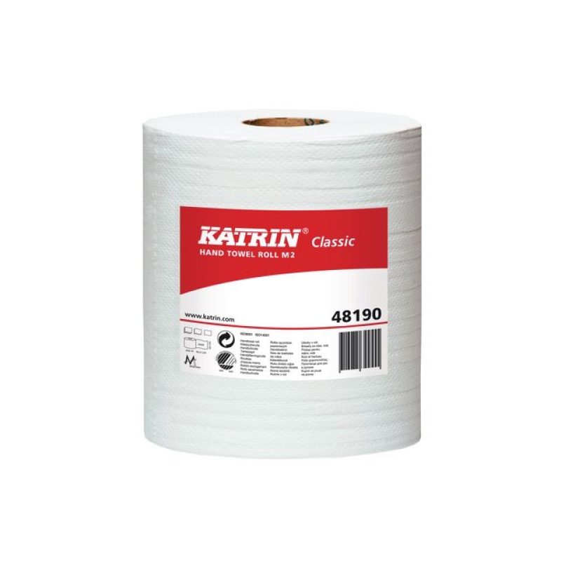 Handdoekrol Katrin M 2L 152m wit/pk6