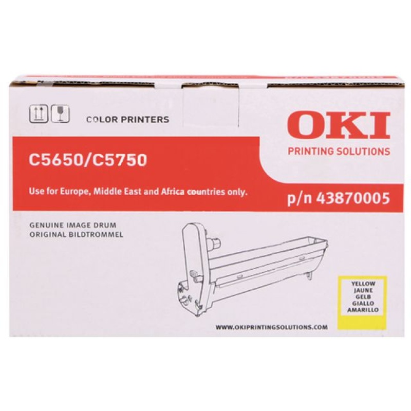 Drum Oki C5650/C5750 20K geel