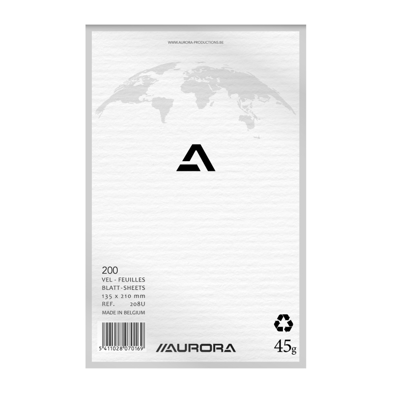 Kladblok Aurora 135x210 blanco/pk5