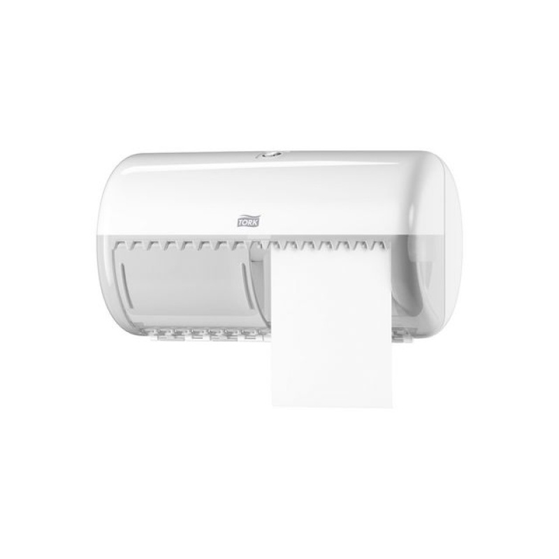 Toiletroldispenser Tork T4 twin wit