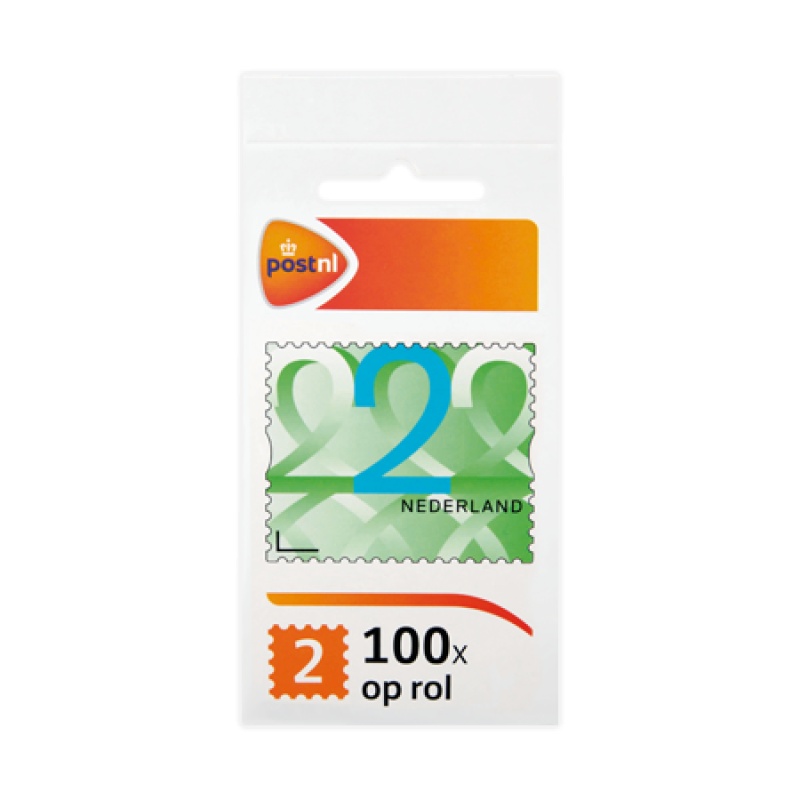 Postzegel NL waarde 2 zelfkl/rol100