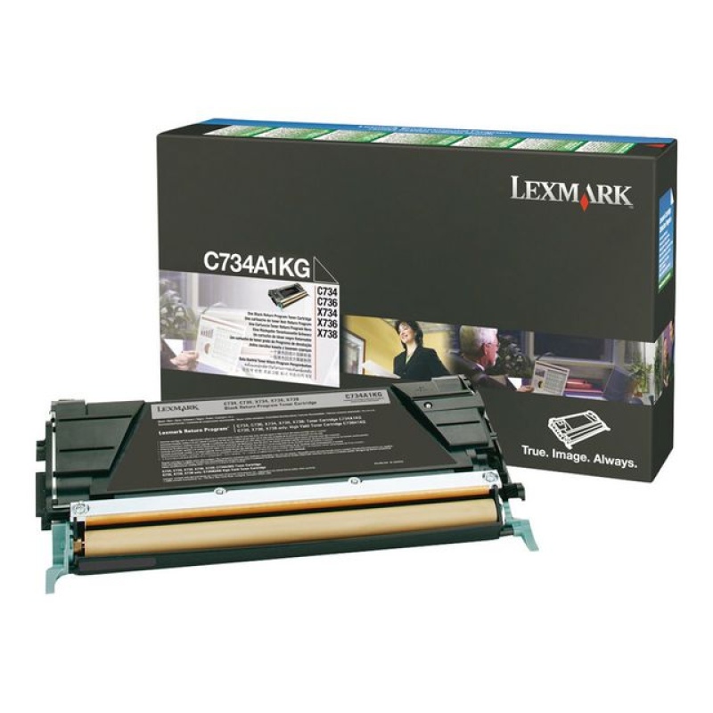 Toner Lexmark C734 Ret C734A1KG 8K zwart
