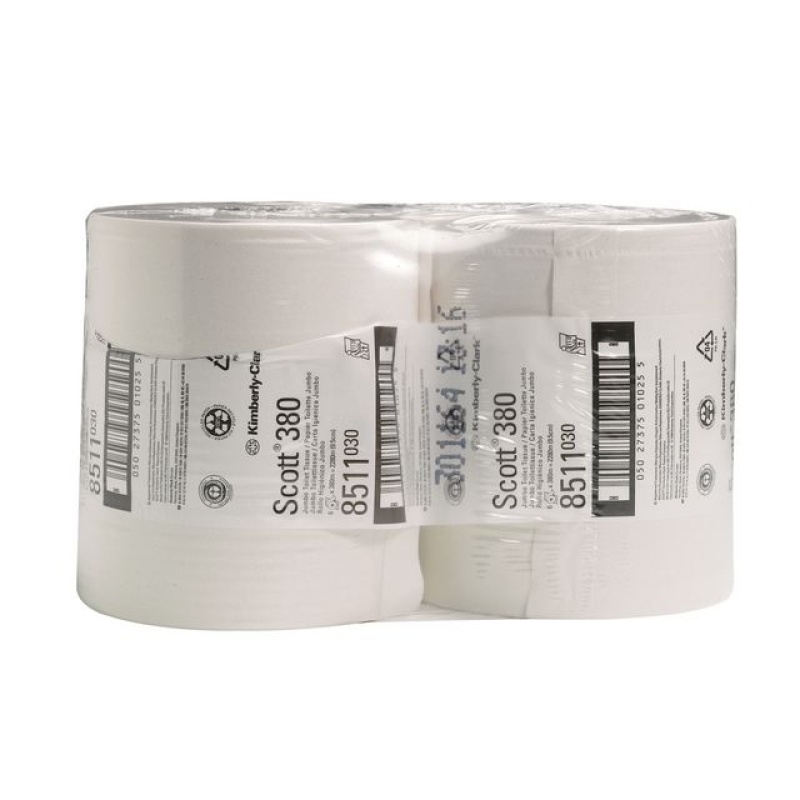 Toiletpapier Scott 2L wit/pk 6x380m