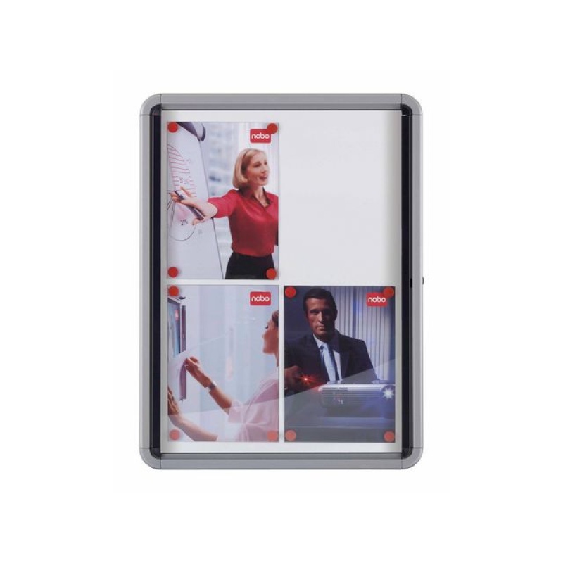 Vitrine Nobo binnen 4xA4 magnetisch