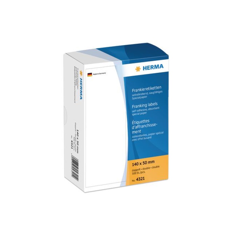 Frankeeretiket Herma 4321 140x50mm/pk500