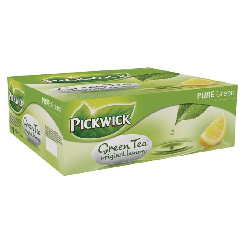 Thee Pickwick groene thee lemon/pak 100