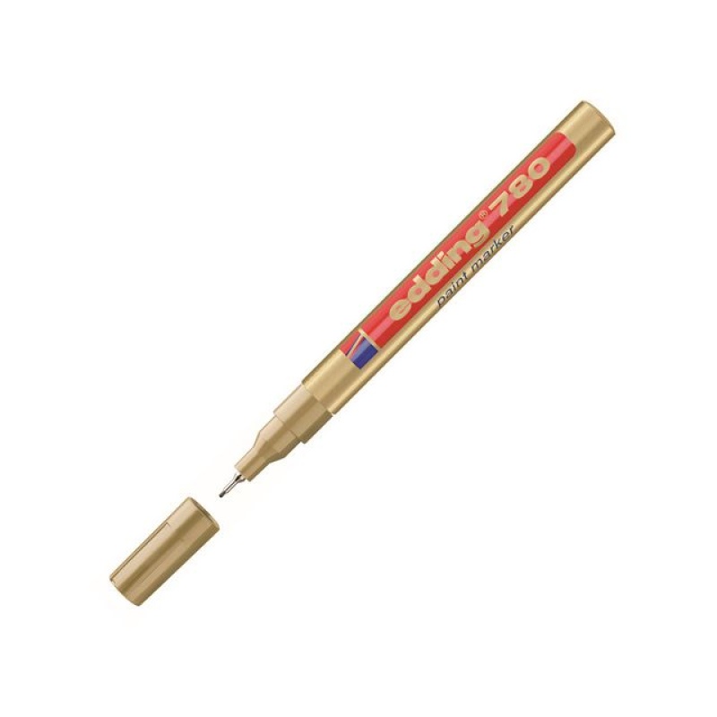 Lakmarker edding 780 0,8 mm goud/pak 10