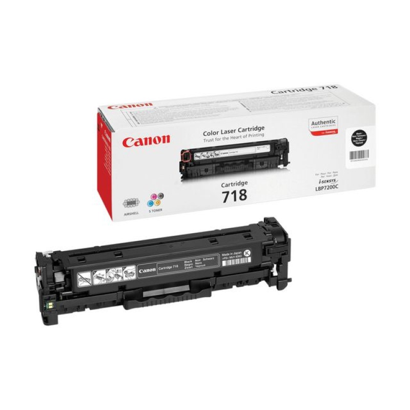 Toner Canon 718-BK 3,4K zwart