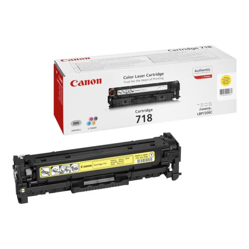 Toner Canon 718-Y 2,9K geel