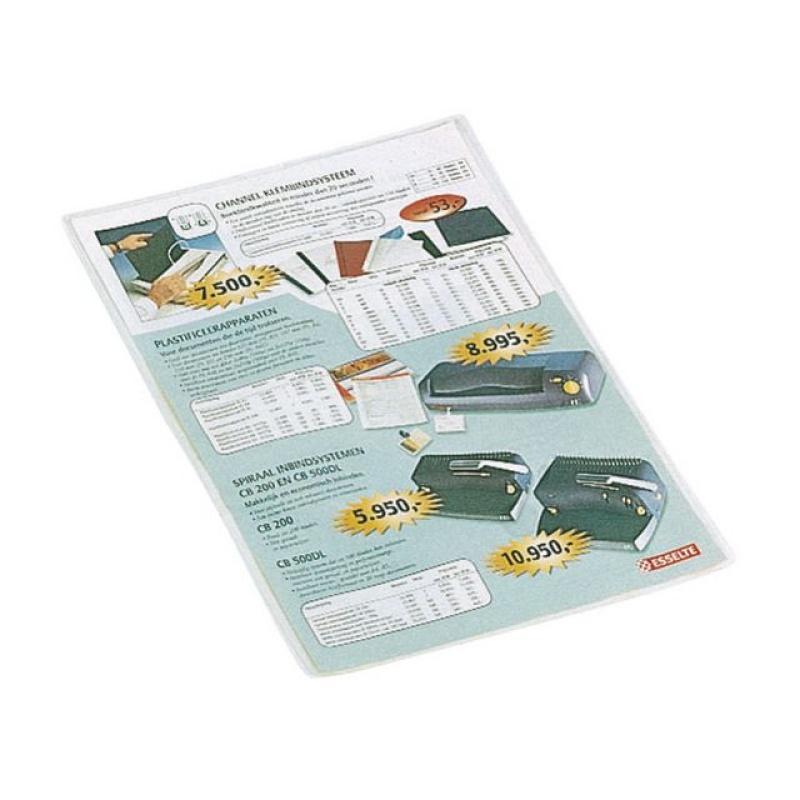 Insteekmap A4 U-model PP helder/ds100