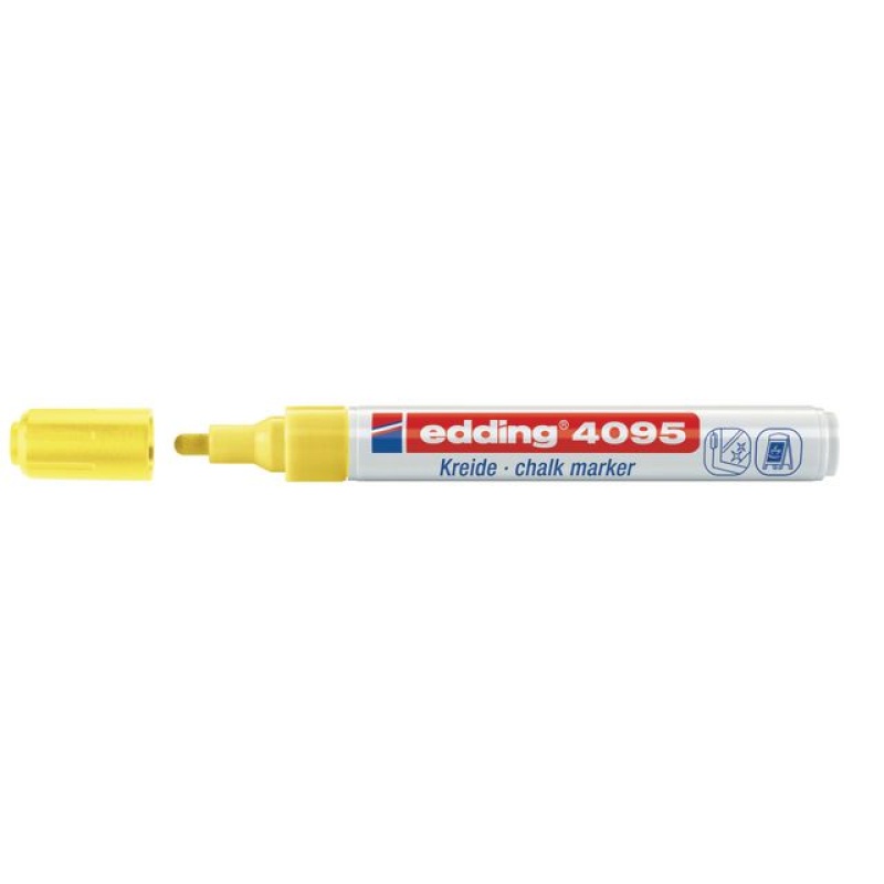 Krijtmarker edding 4095 neongeel/ds10