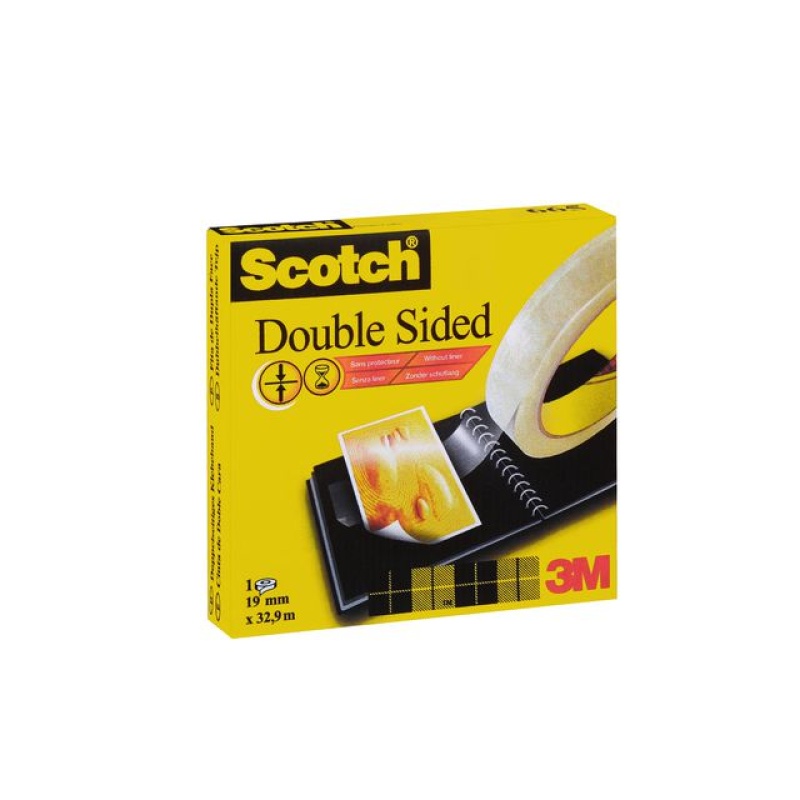 Plakband dubbelzijdig Scotch 19mmx33m