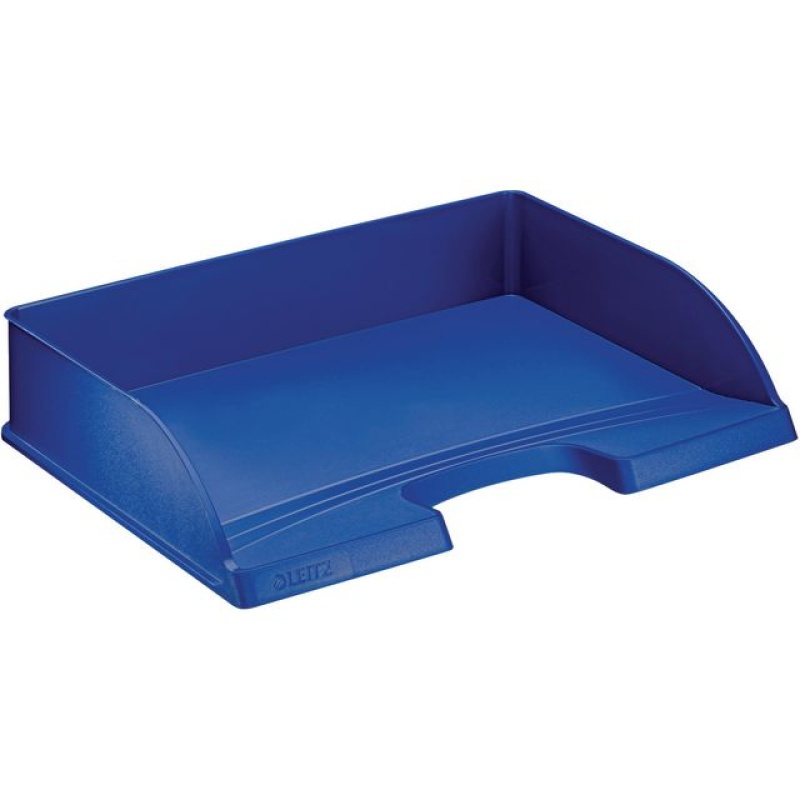 Brievenbak Leitz Plus folio dwars blauw