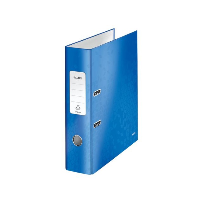 Ordner Leitz WOW 80mm A4 karton blauw