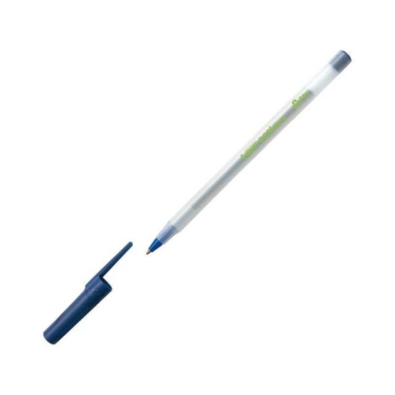 Balpen BIC ECOLUTION Stick M blauw/ds 60
