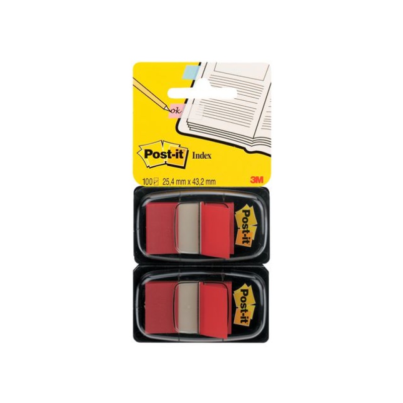 Index Post-It 50 tabs rood/pak 2