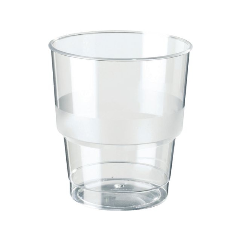 Drinkbeker kunststof 236cc transp/pk40