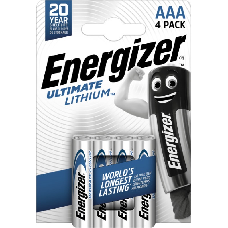 Batterij Energizer Ultimate Lith AAA/pk4