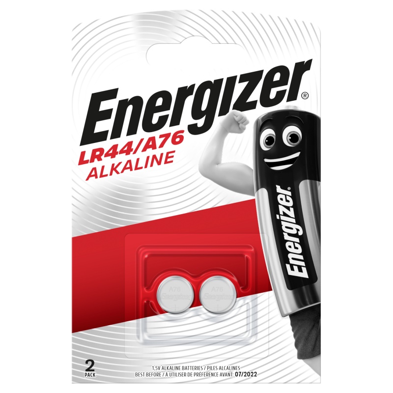 Batterij Energizer knoopcel LR44/A76/pk2