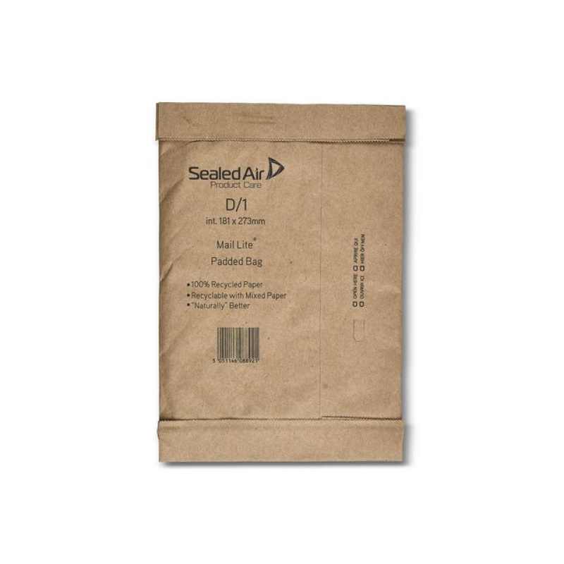 Padkraftenvelop MailLite D/1 goud/100