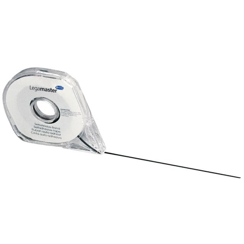 Verdeeltape Lega 1mmx16m zelfh. zwart